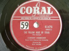 78D216 DESMOND, JOHNNY - THE YELLOW ROSE OF TEXAS