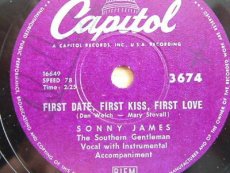 78J001 JAMES, SONNY - FIRST DATE, FIRST KISS, FIRST LOVE