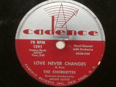 78C225 CHORDETTES - LOVE NEVER CHANGES