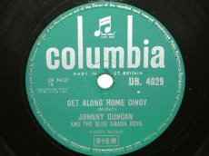 78D155 DUNCAN, JOHNNY - GET ALONG HOME CINDY