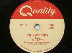 78J029 JUSTIS, BILL - THE MIDNITE MAN