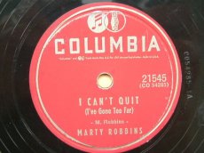 78R119 ROBBINS, MARTY - I CAN'T QUIT